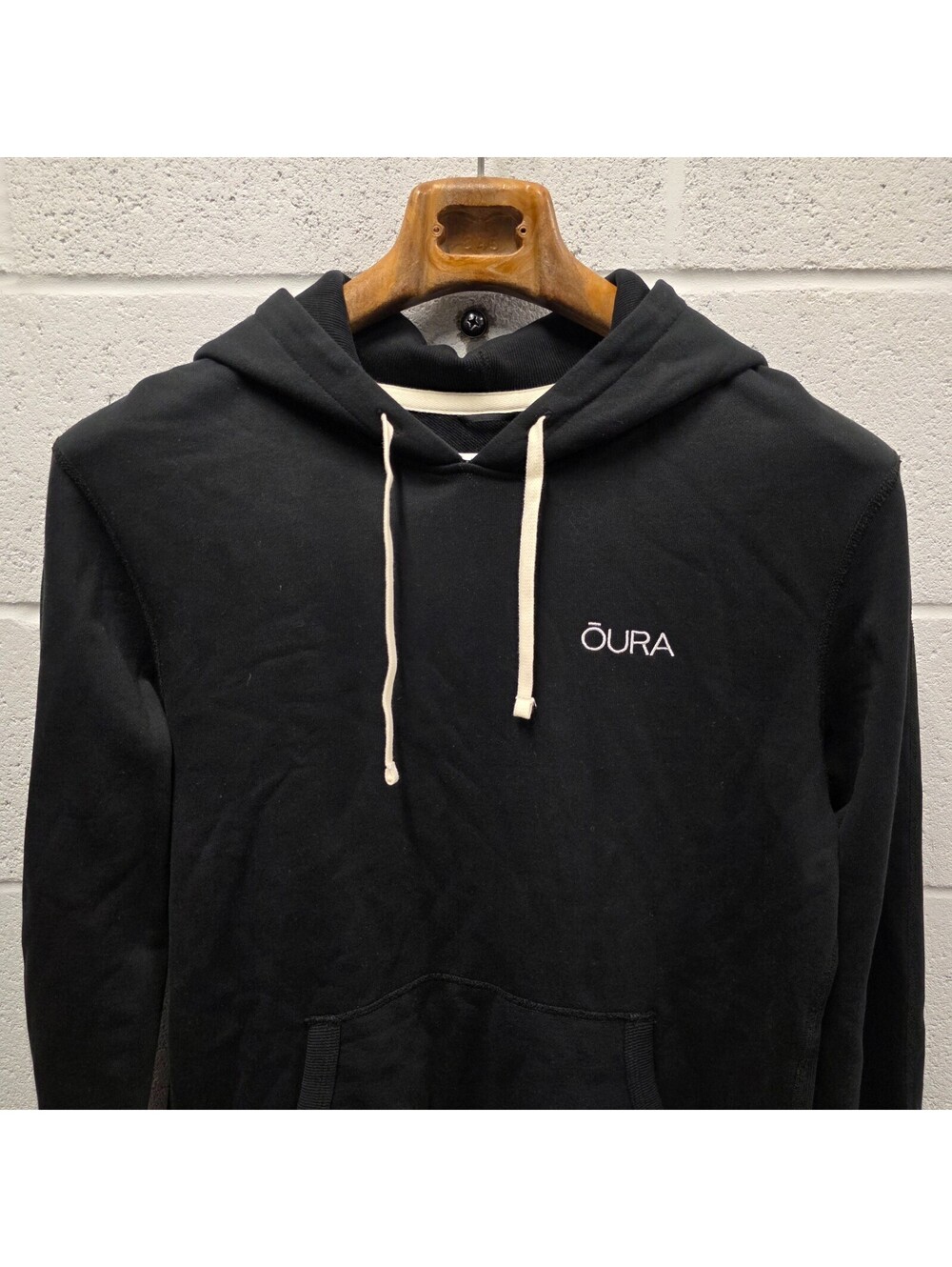 Reigning Champ Canada Black Cotton Hoodie Pullover Private Logo OURA Men’s M